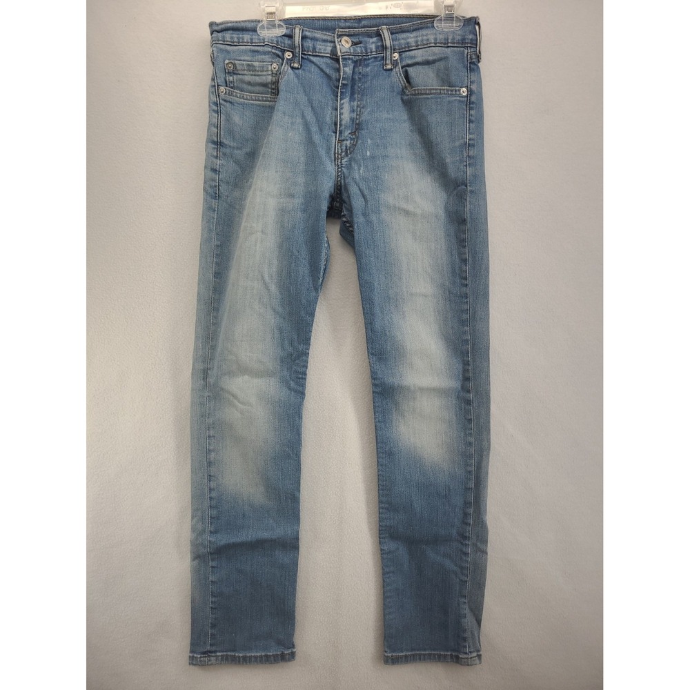 Levis 511 Jeans 33x32 Med Wash Straight Leg Med Rise Blue Denim Broken In